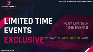 asphalt 9 exclusive limited time events