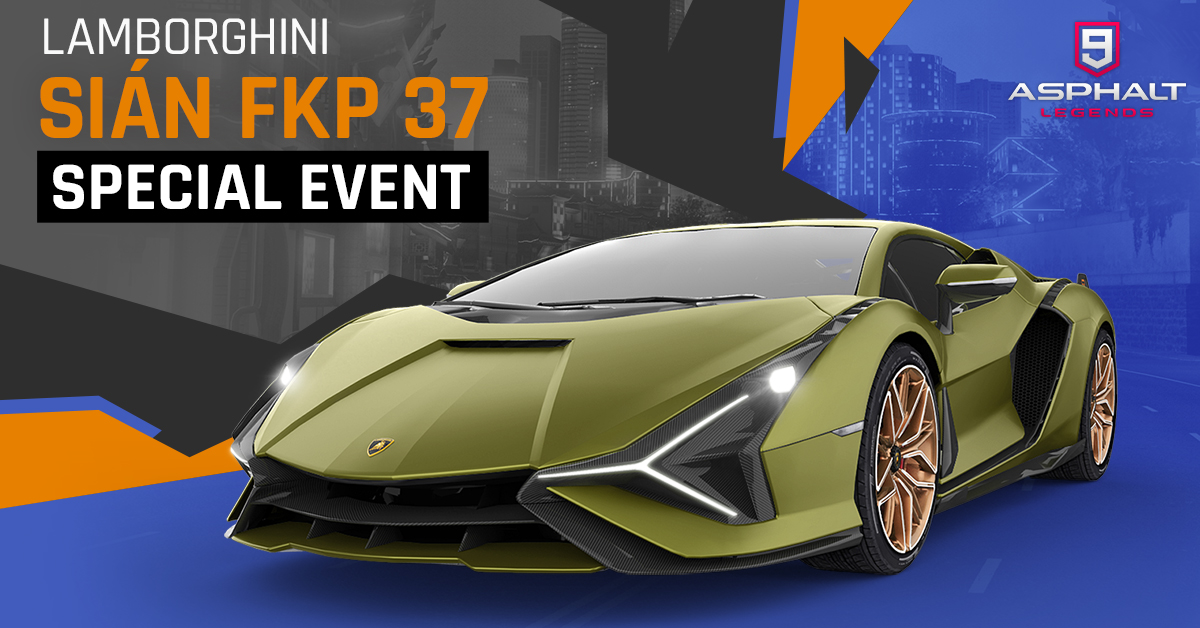 Asphalt 9 Lamborghini Sian FKP 37 Special Event